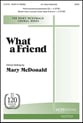 What a Friend SATB choral sheet music cover